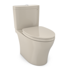 TOTO MS446124CEMGN#03 Aquia Iv Washlet+ Two-Piece Elongated Dual Flush 1.28 And 0.9 Gpf Toilet With Cefiontect - Bone