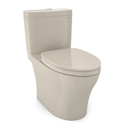 TOTO MS446124CEMGN#03 Aquia Iv Washlet+ Two-Piece Elongated Dual Flush 1.28 And 0.9 Gpf Toilet With Cefiontect - Bone
