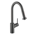 HANSGROHE 04310341 Talis S² HighArc Kitchen Faucet, 2-Spray Pull-Down, 1.5 GPM - Brushed Black Chrome