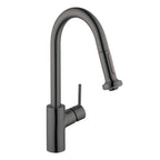HANSGROHE 04310341 Talis S² HighArc Kitchen Faucet, 2-Spray Pull-Down, 1.5 GPM - Brushed Black Chrome