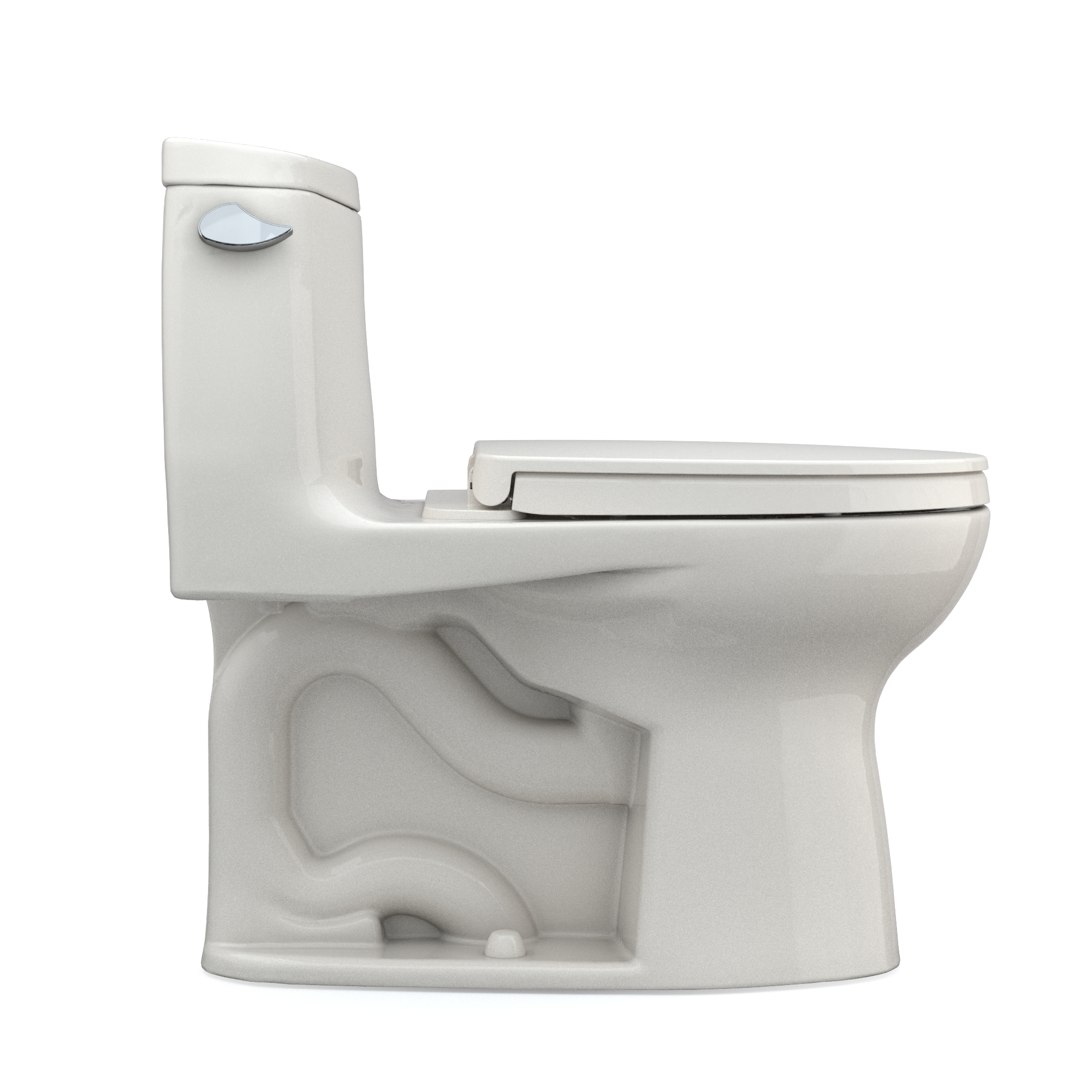 TOTO MS604124CEFG#12 Ultramax Ii One-Piece Elongated 1.28 Gpf Universal Height Toilet With Cefiontect And Ss124 Softclose Seat - Sedona Beige