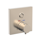 TOTO TBV02405U#BN Square Thermostatic Mixing Valve With One-Function Shower Trim - Brushed Nickel