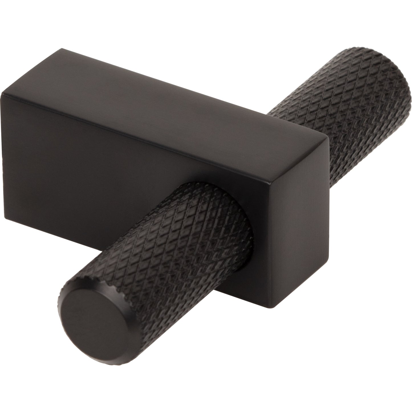 JEFFREY ALEXANDER 498T-MB Larkin Knurled 2-3/8" Length Bar Knob - Matte Black