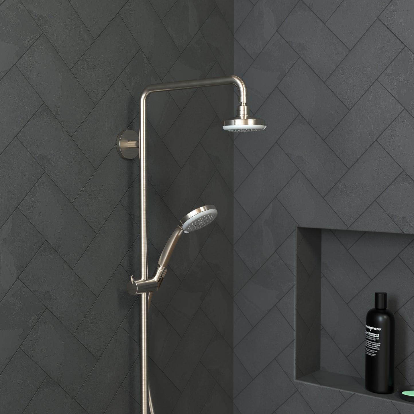 HANSGROHE 04073820 Croma 100 Handshower E 3-Jet, 2.5 GPM - Brushed Nickel