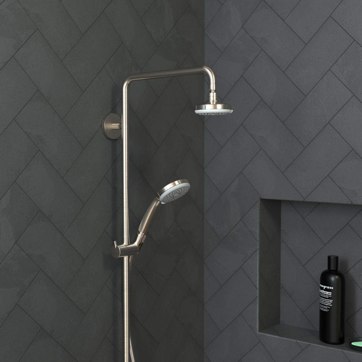 HANSGROHE 04073820 Croma 100 Handshower E 3-Jet, 2.5 GPM - Brushed Nickel