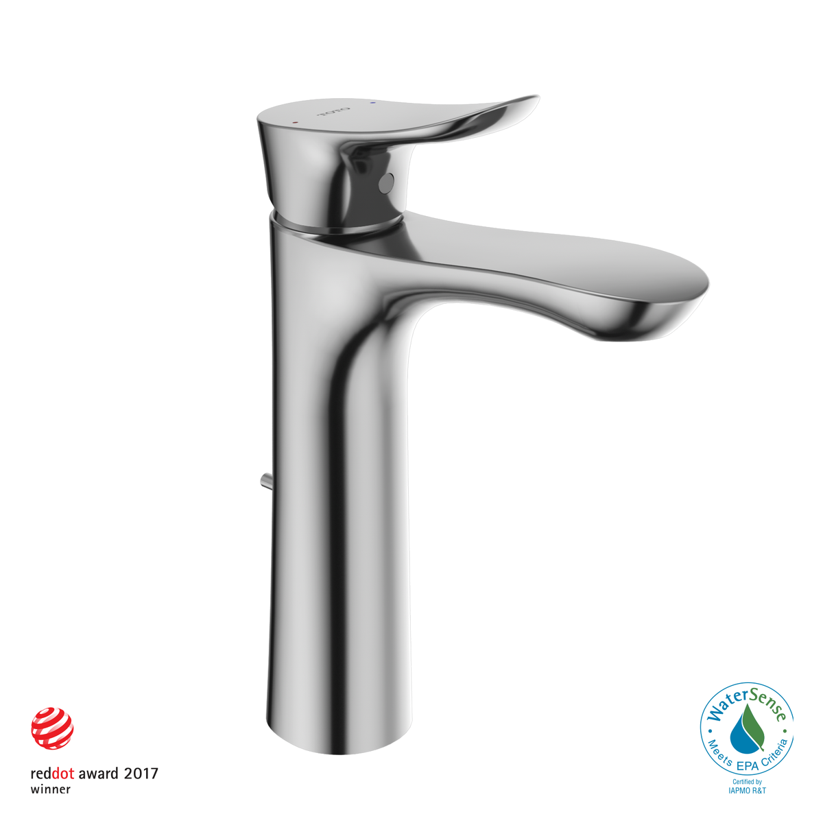 TOTO TLG01304U#BN Go 1.2 Gpm Single Handle Semi-Vessel Bathroom Sink Faucet With Comfort Glide Technology - Brushed Nickel