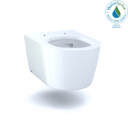 TOTO CT447CFG#01 Rp Wall-Hung Contemporary D-Shape Dual Flush 1.28 And 0.9 Gpf Toilet With Cefiontect - Cotton White