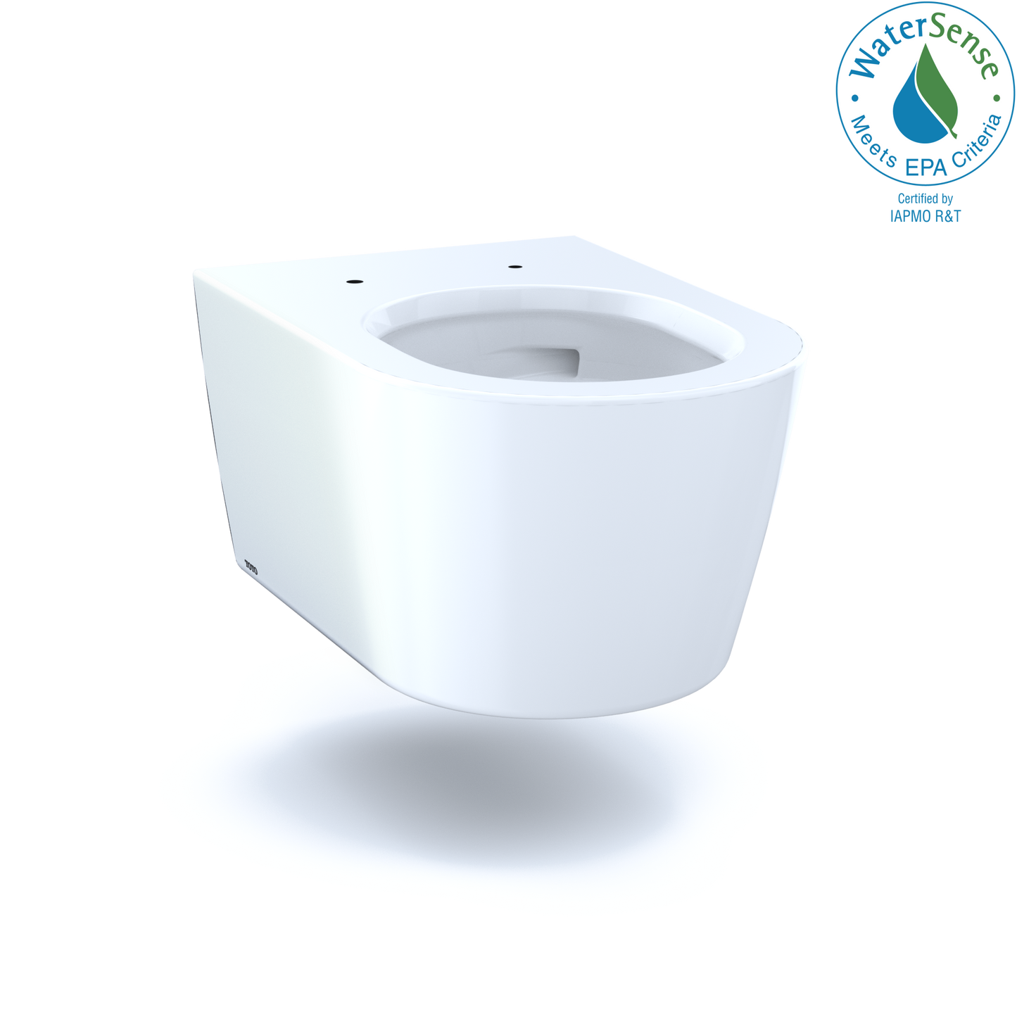 TOTO CT447CFG#01 Rp Wall-Hung Contemporary D-Shape Dual Flush 1.28 And 0.9 Gpf Toilet With Cefiontect - Cotton White