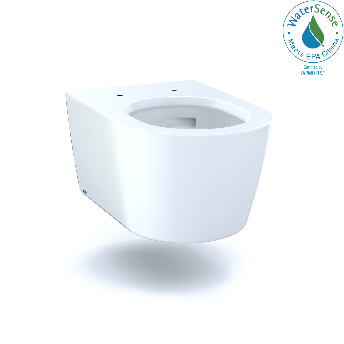 TOTO CT447CFG#01 Rp Wall-Hung Contemporary D-Shape Dual Flush 1.28 And 0.9 Gpf Toilet With Cefiontect - Cotton White