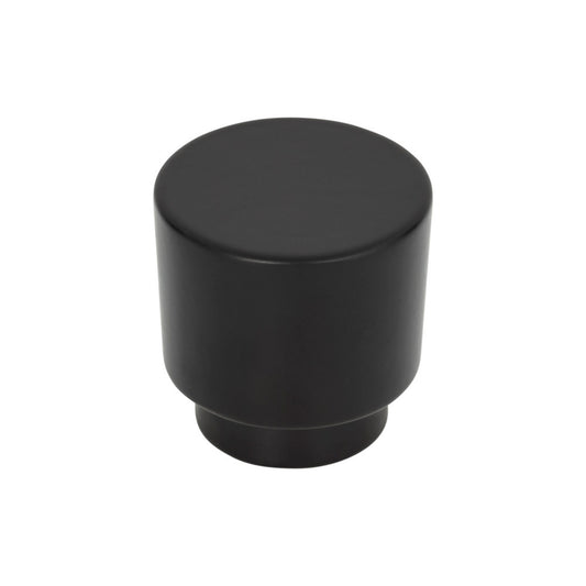 ATLAS 426-BL Tom Tom 1 1/4" Diameter Round Knob , Matte Black