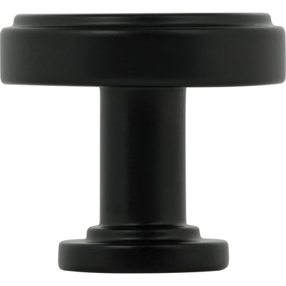 JEFFREY ALEXANDER 171MB Richard 1-1/4" Diameter Round Knob - Matte Black