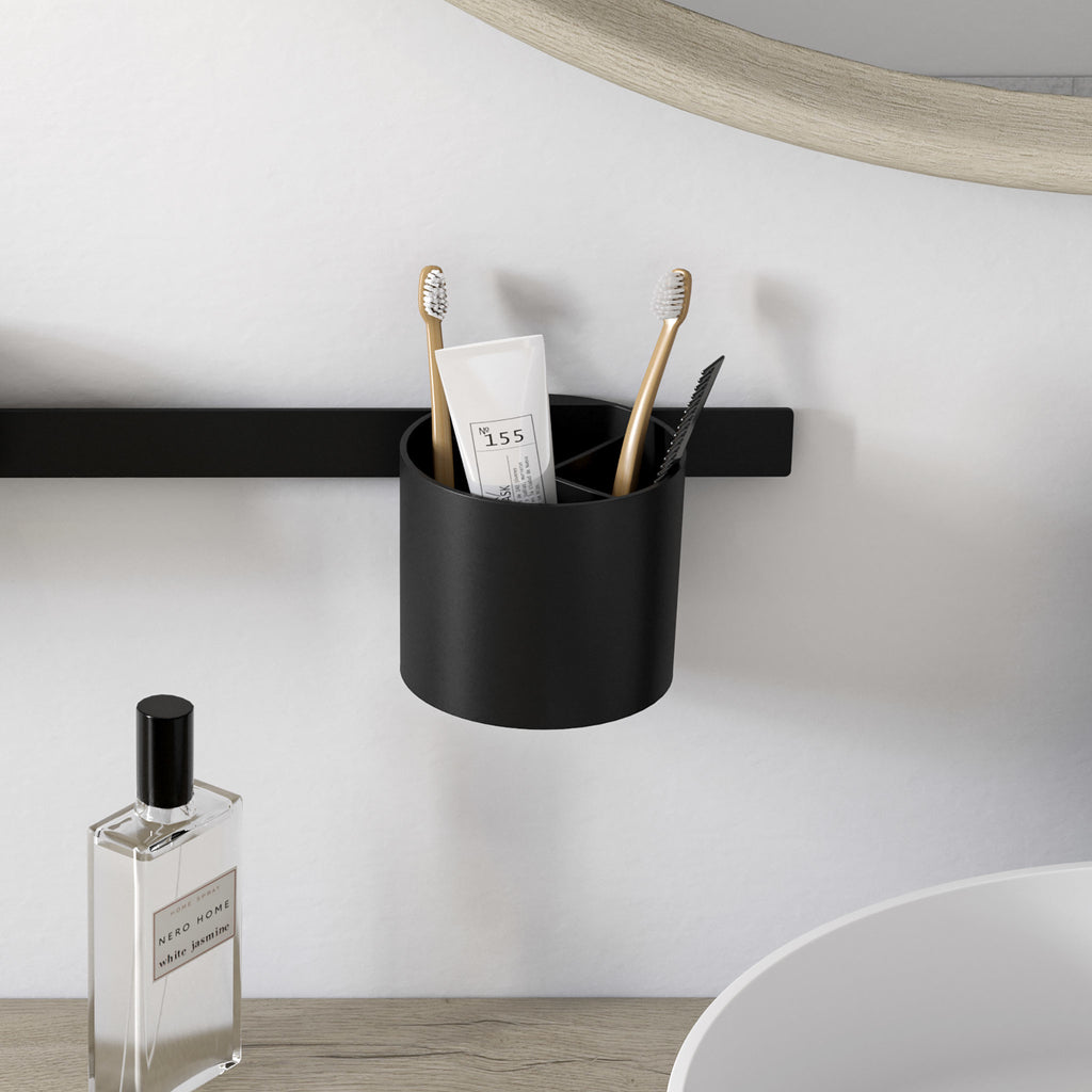 HANSGROHE 27904670 WallStoris Wall Bar, 28" - Matte Black