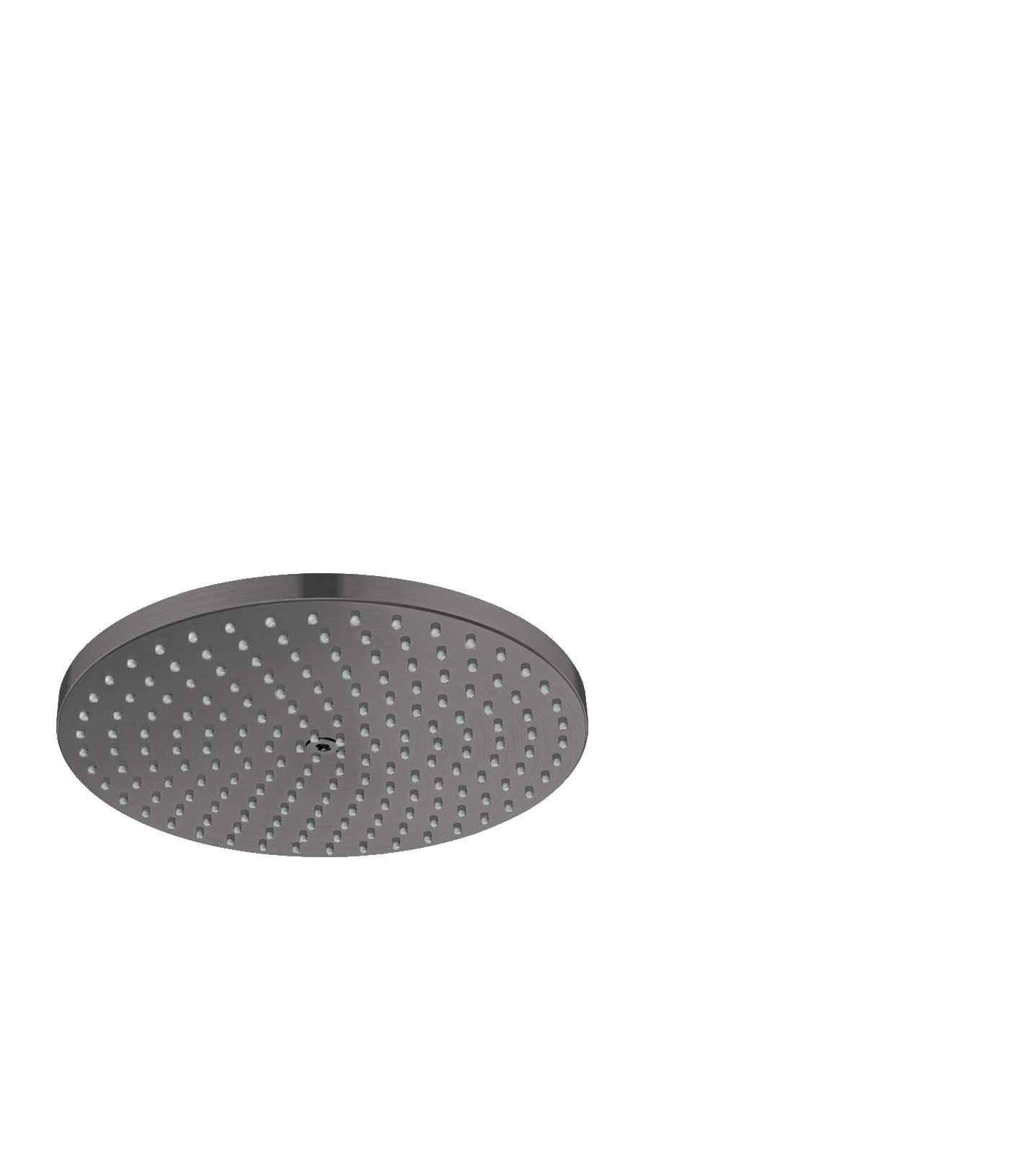 HANSGROHE 27624341 Raindance S Showerhead 240 1-Jet PowderRain, 2.5 GPM - Brushed Black Chrome