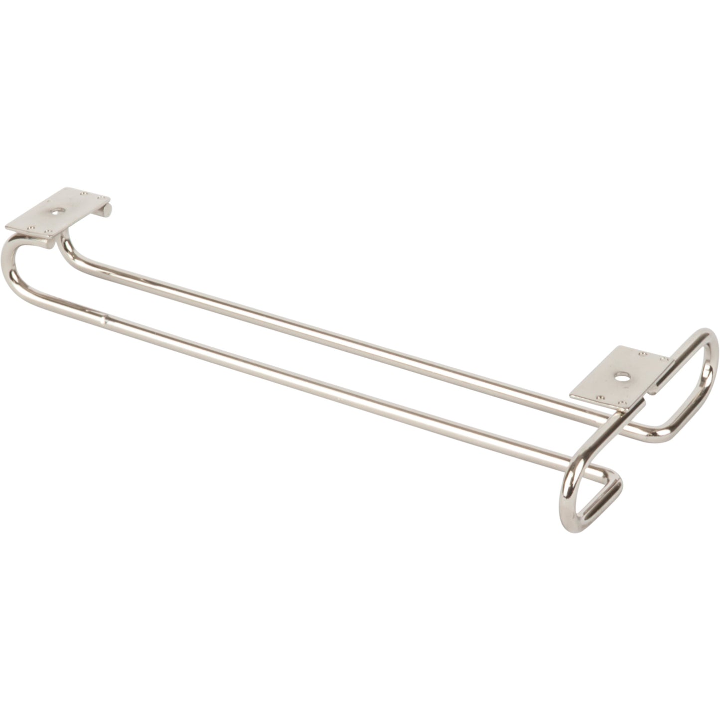 HARDWARE RESOURCES STEM1-SN-R Satin Nickel Under Cabinet Stemware Rack - Satin Nickel