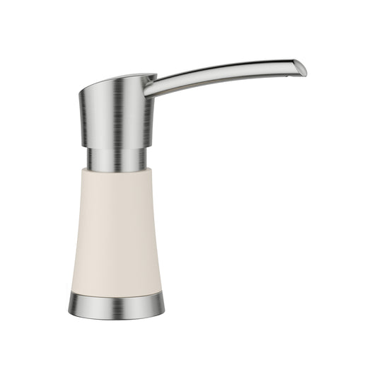 BLANCO 443037 Artona Artona Soap Dispenser - PVD Steel/Soft White in Pvd Steel/Soft White