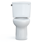 TOTO CST775CSFG#01 Drake Two-Piece Round 1.6 Gpf Universal Height Tornado Flush Toilet With Cefiontect - Cotton White