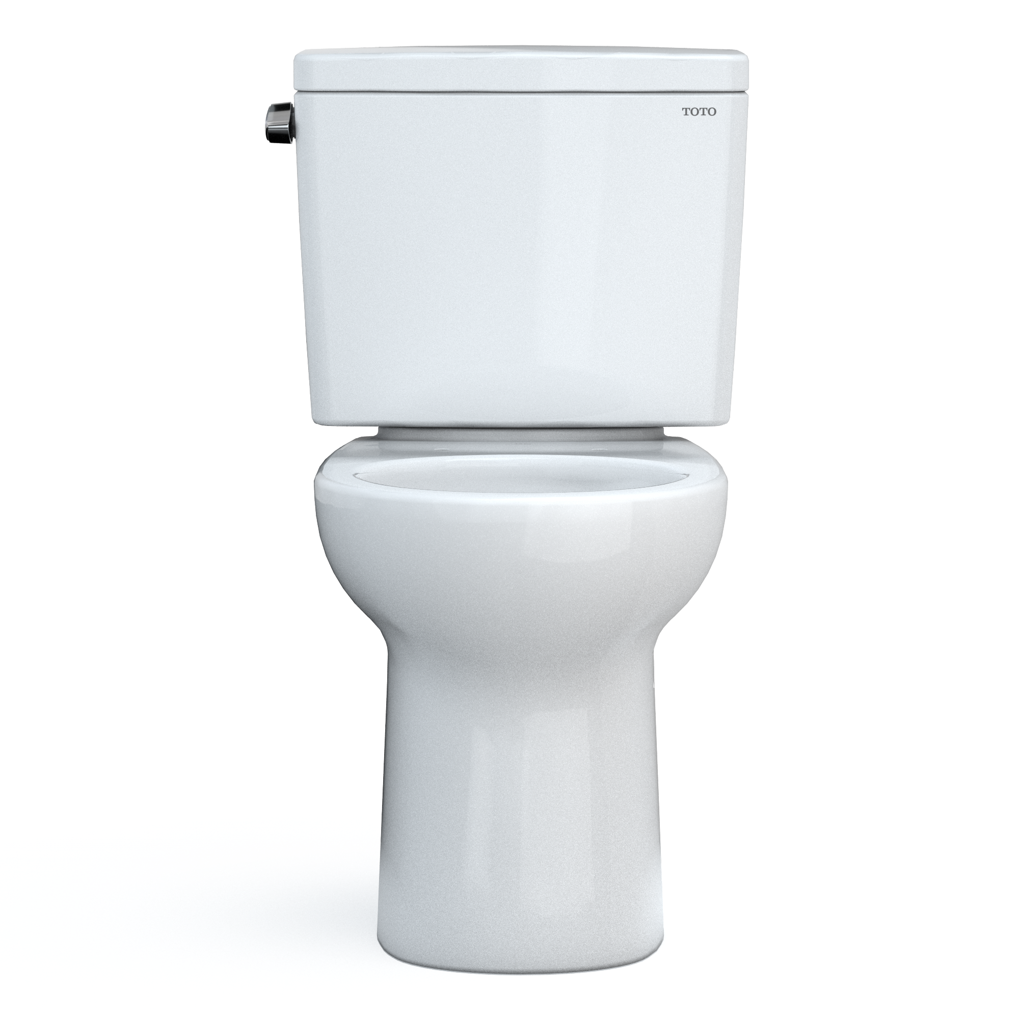 TOTO CST775CSFG#01 Drake Two-Piece Round 1.6 Gpf Universal Height Tornado Flush Toilet With Cefiontect - Cotton White
