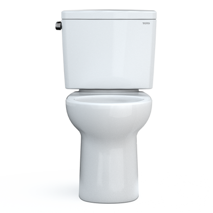 TOTO CST775CSFG#01 Drake Two-Piece Round 1.6 Gpf Universal Height Tornado Flush Toilet With Cefiontect - Cotton White