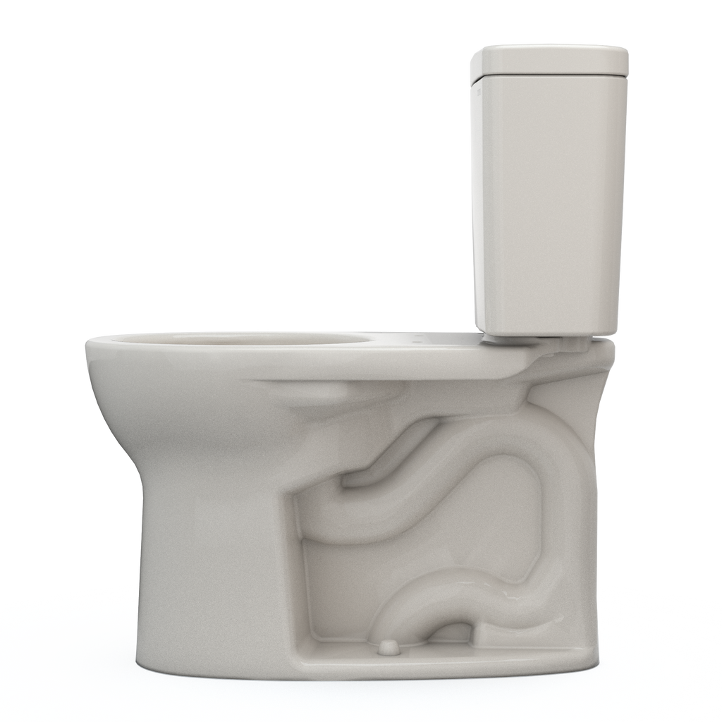 TOTO CST775CSFG#12 Drake Two-Piece Round 1.6 Gpf Universal Height Tornado Flush Toilet With Cefiontect - Sedona Beige