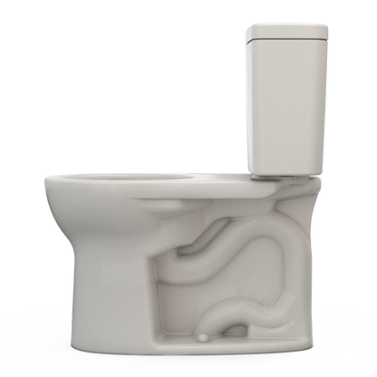 TOTO CST775CSFG#12 Drake Two-Piece Round 1.6 Gpf Universal Height Tornado Flush Toilet With Cefiontect - Sedona Beige