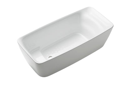 TOTO PJY1724PWEU#GW Flotation Freestanding Soaker Tub With Recline Comfort - Gloss White