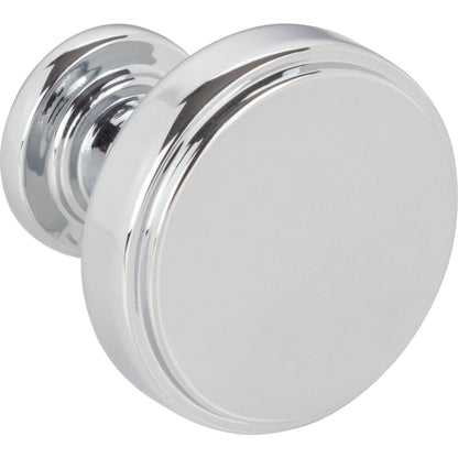 JEFFREY ALEXANDER 171PC Richard 1-1/4" Diameter Round Knob - Polished Chrome