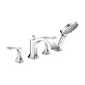 HANSGROHE 04817000 Locarno 4-Hole Roman Tub Set Trim with 1.75 GPM Handshower - Chrome