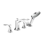 HANSGROHE 04817000 Locarno 4-Hole Roman Tub Set Trim with 1.75 GPM Handshower - Chrome