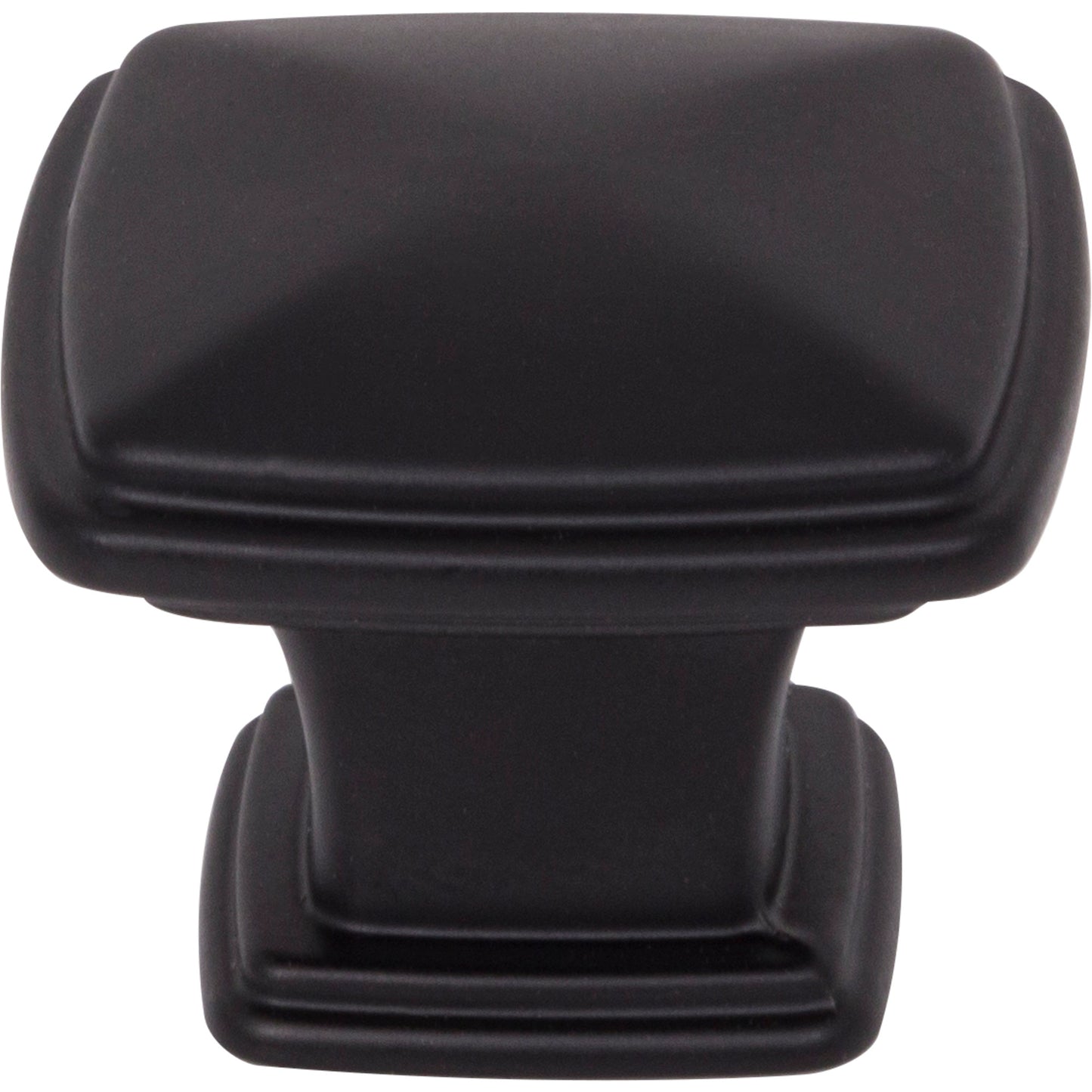 JEFFREY ALEXANDER 1091MB Milan 1 1-1/4" Length Square Knob - Matte Black