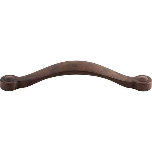 TOP KNOBS M1219 Saddle 5 1/16" Center to Center Bar Pull - Patina Rouge