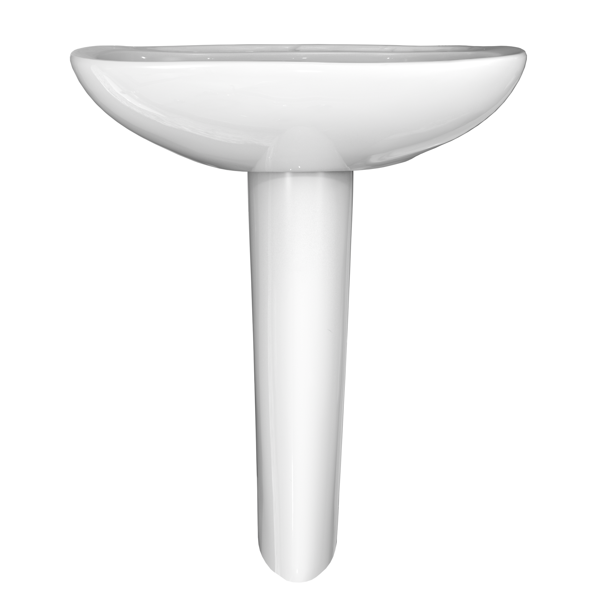 TOTO LPT242.8G#01 Prominence Oval Basin Pedestal Bathroom Sink With Cefiontect For 8 Inch Center Faucets - Cotton White