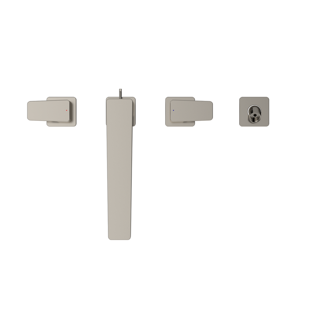 TOTO TBG07202U#PN Ge Two-Handle Deck-Mount Roman Tub Filler Trim With Handshower - Polished Nickel