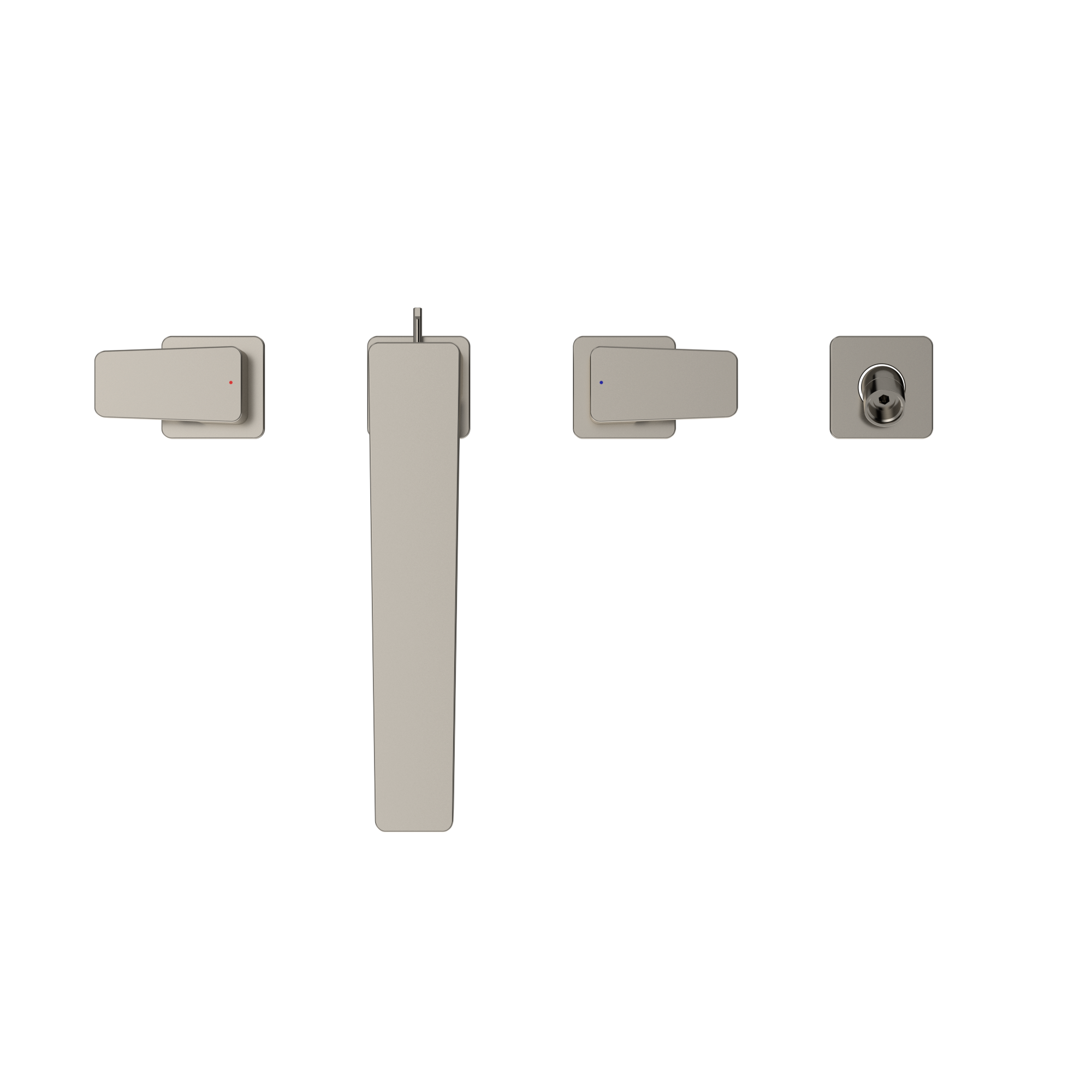 TOTO TBG07202U#PN Ge Two-Handle Deck-Mount Roman Tub Filler Trim With Handshower - Polished Nickel
