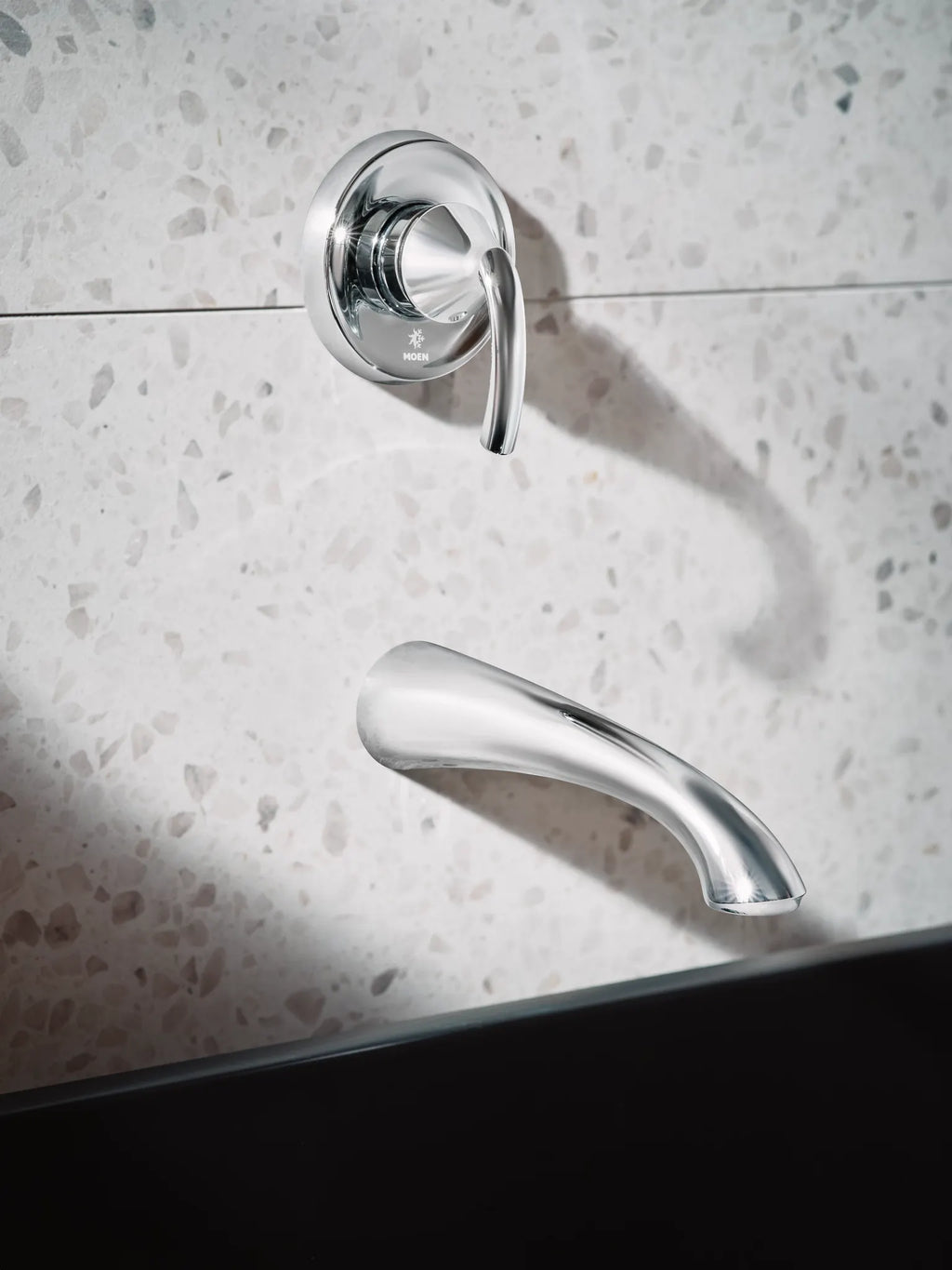 MOEN WT371 Glyde Wall Mount Tub Filler Trim - Chrome