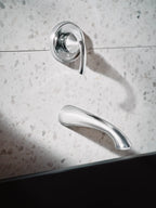 MOEN WT371 Glyde Wall Mount Tub Filler Trim - Chrome