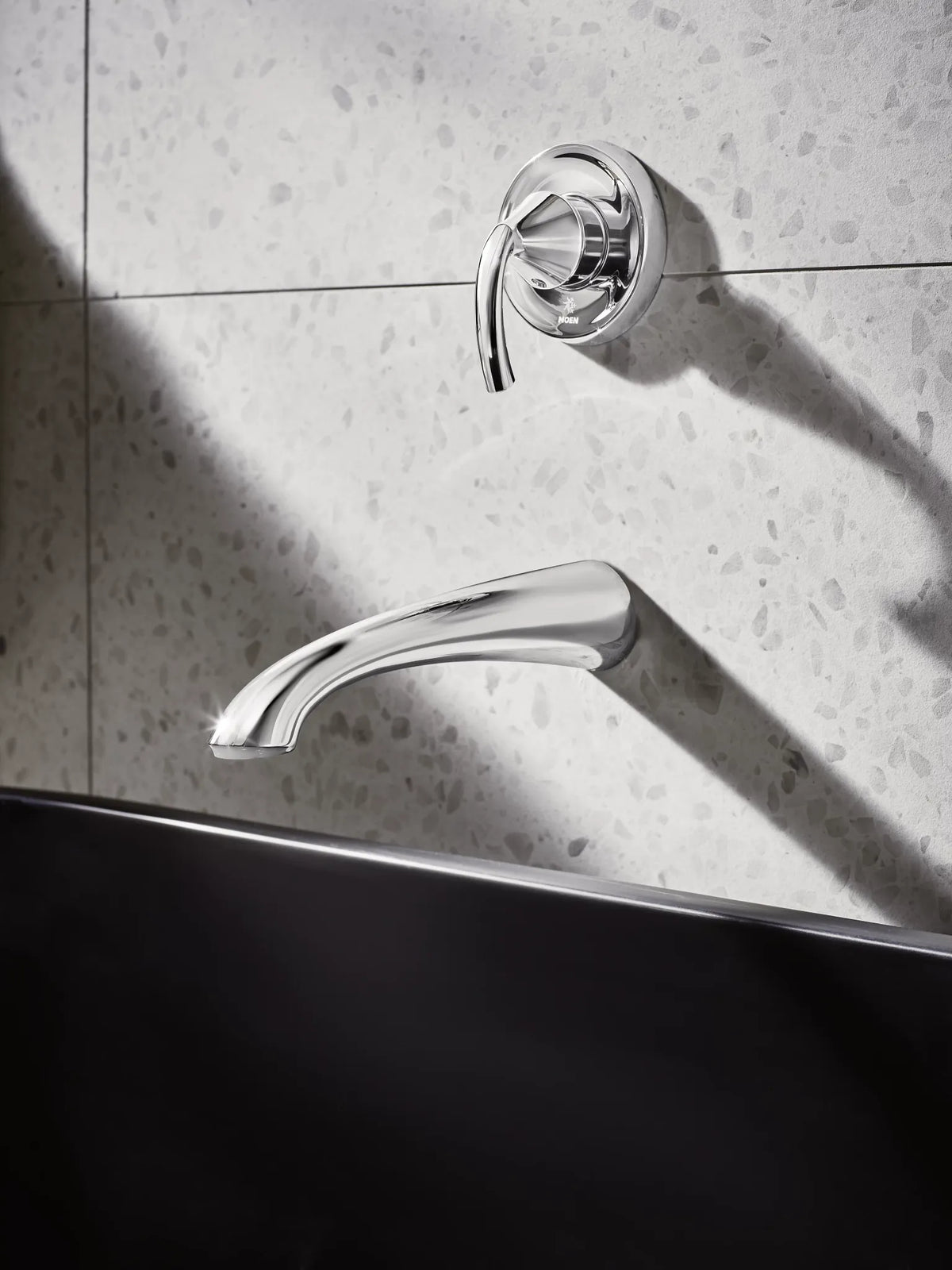 MOEN WT371 Glyde Wall Mount Tub Filler Trim - Chrome