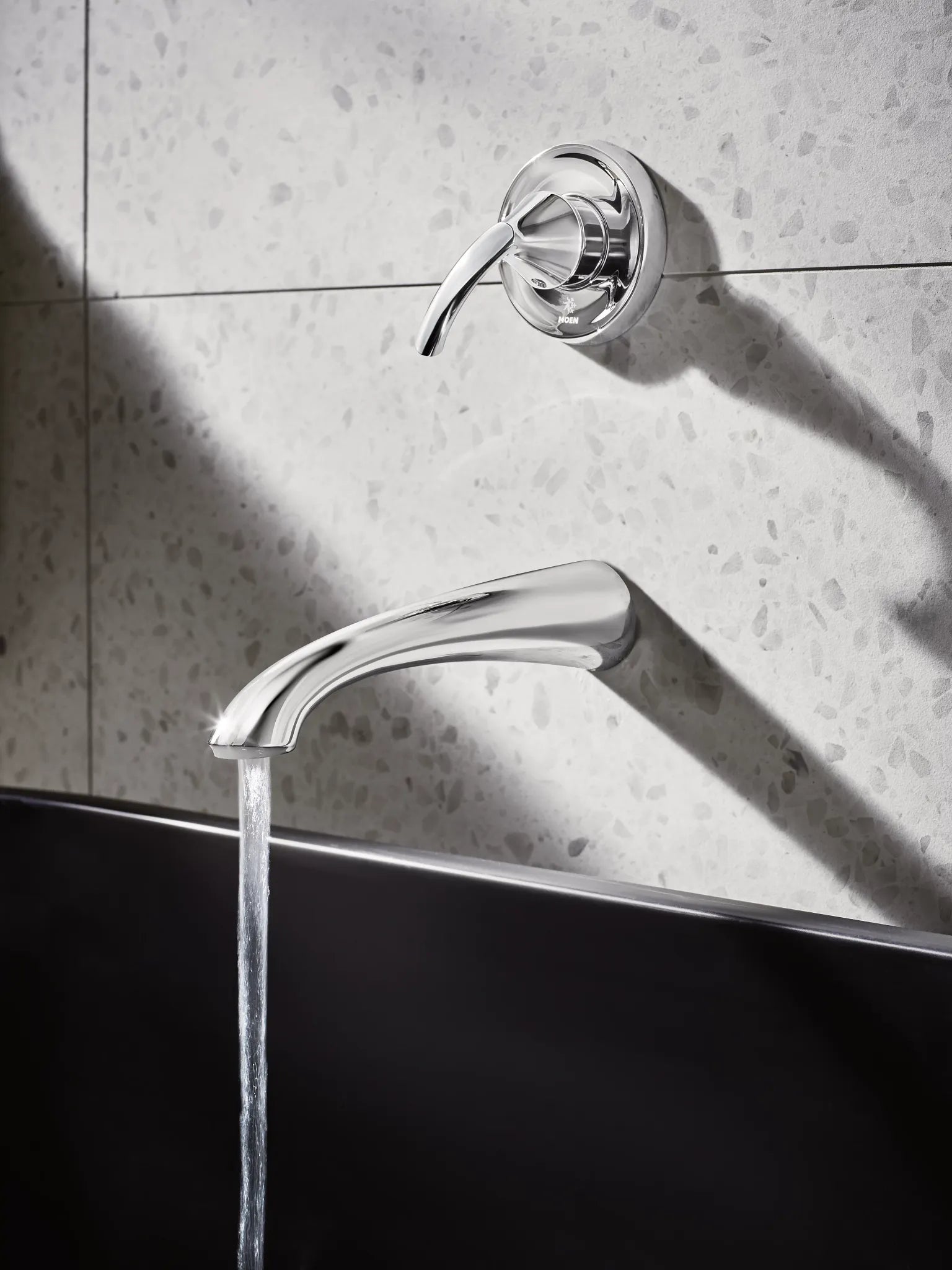 MOEN WT371 Glyde Wall Mount Tub Filler Trim - Chrome
