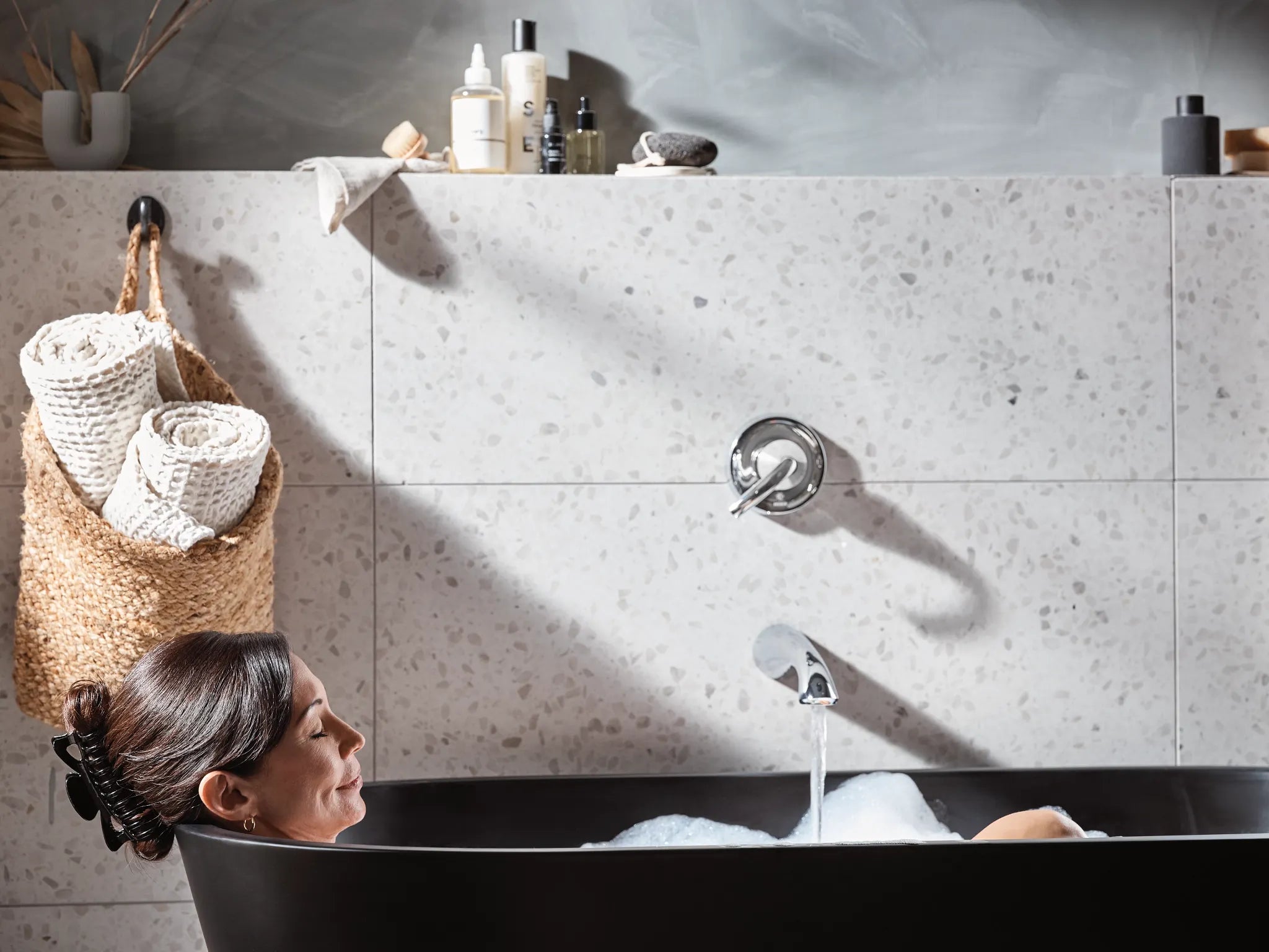 MOEN WT371 Glyde Wall Mount Tub Filler Trim - Chrome