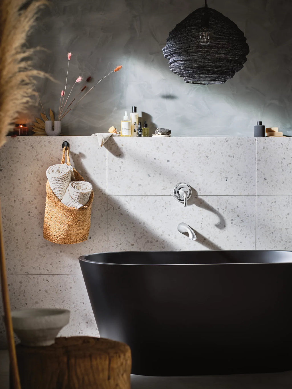 MOEN WT371 Glyde Wall Mount Tub Filler Trim - Chrome