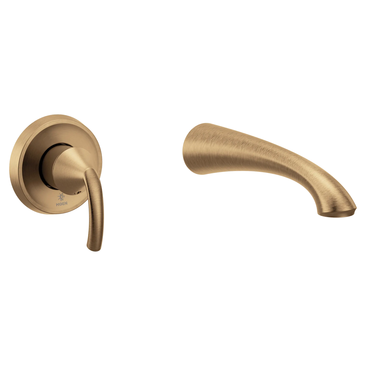 MOEN WT371BZG Glyde Wall Mount Tub Filler Trim - Bronzed Gold