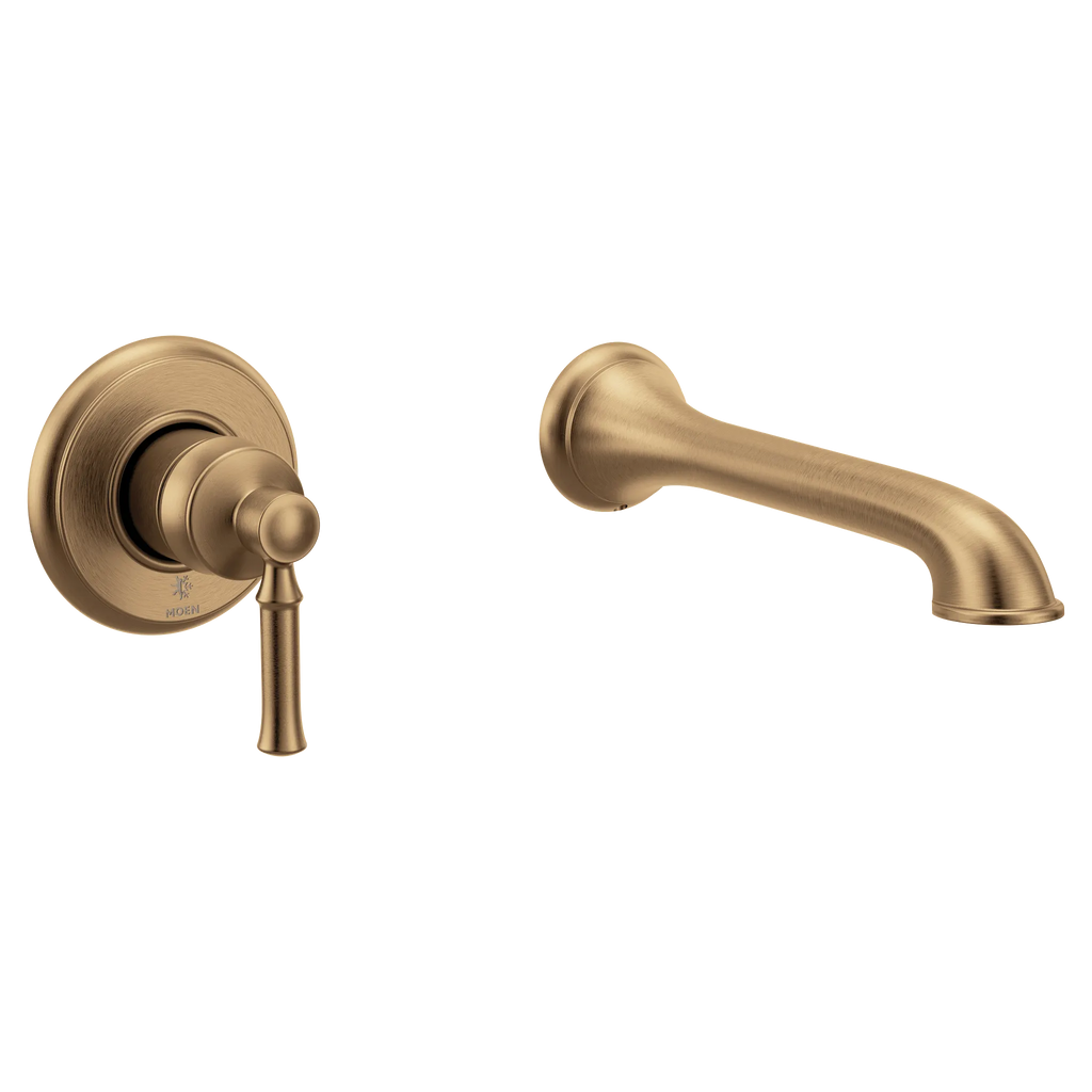 MOEN WT681BZG Dartmoor Wall Mount Tub Filler Trim - Bronzed Gold