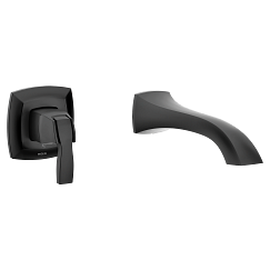 MOEN WT691BL Voss Wall Mount Tub Filler Trim - Matte Black