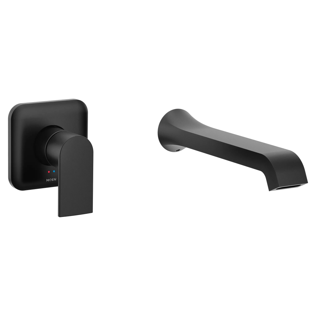MOEN WT901BL Genta Lx Wall Mount Tub Filler Trim - Matte Black