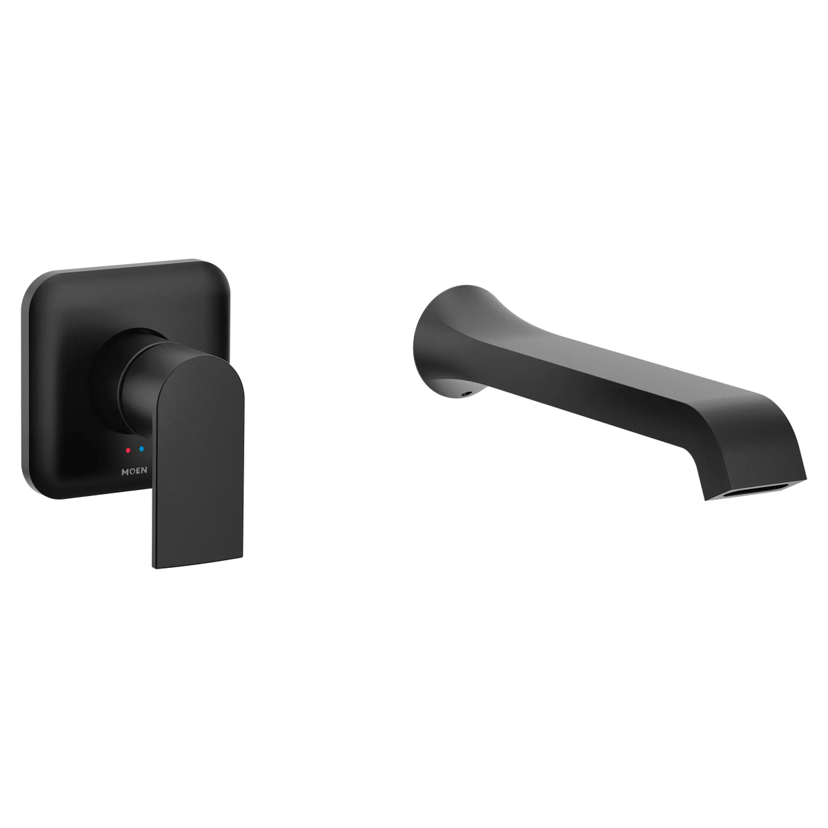 MOEN WT901BL Genta Lx Wall Mount Tub Filler Trim - Matte Black