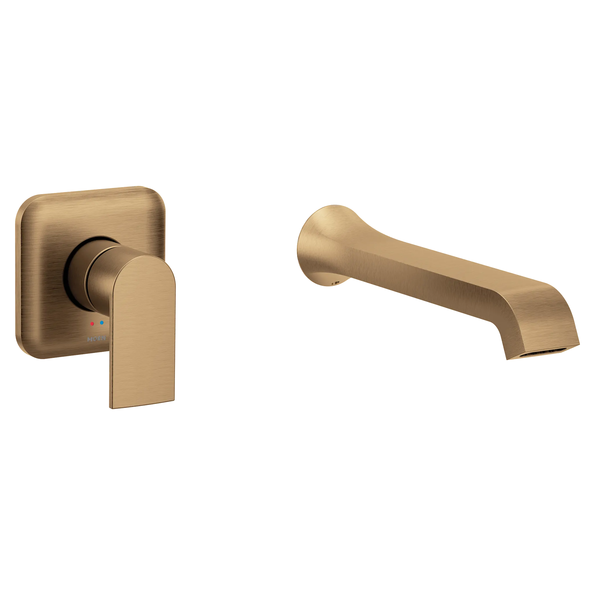 MOEN WT901BZG Genta Lx Wall Mount Tub Filler Trim - Bronzed Gold