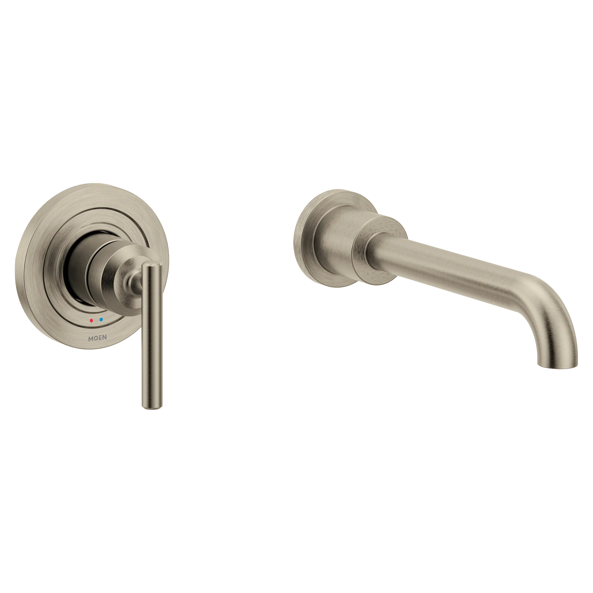 MOEN WT961BN Gibson Wall Mount Tub Filler Trim - Brushed Nickel