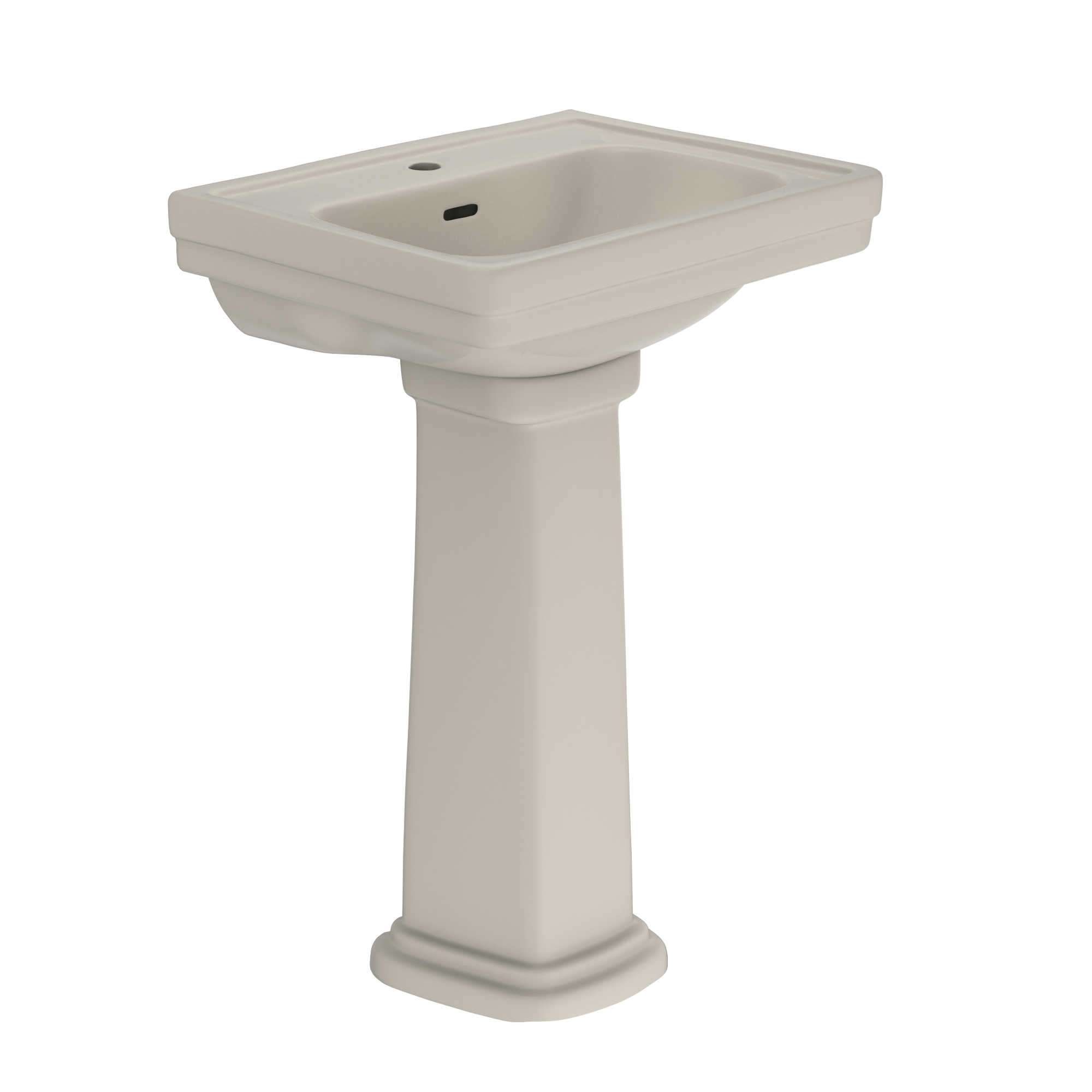 TOTO LPT532N#03 Promenade 24" X 19-1/4" Rectangular Pedestal Bathroom Sink For Single Hole Faucets - Bone