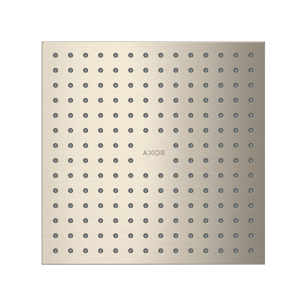 AXOR 35315821 ShowerSolutions Showerhead 250 Square 2-Jet, 1.75 GPM - Brushed Nickel