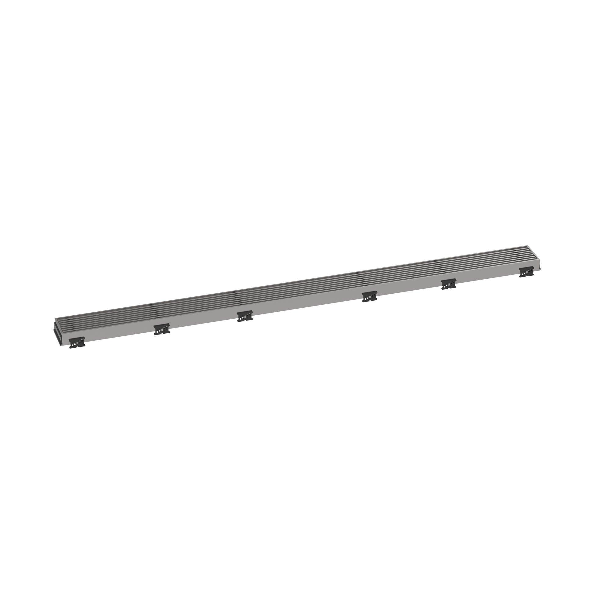 HANSGROHE 56123801 RainDrain Match Trim Boardwalk for 39 3/8" Rough with Height Adjustable Frame in Brushed Stainless Steel
