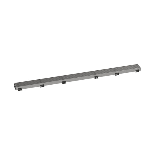 HANSGROHE 56123801 RainDrain Match Boardwalk Trim Boardwalk 39 3/8" with Height Adjustable Frame - Brushed Stainless Steel